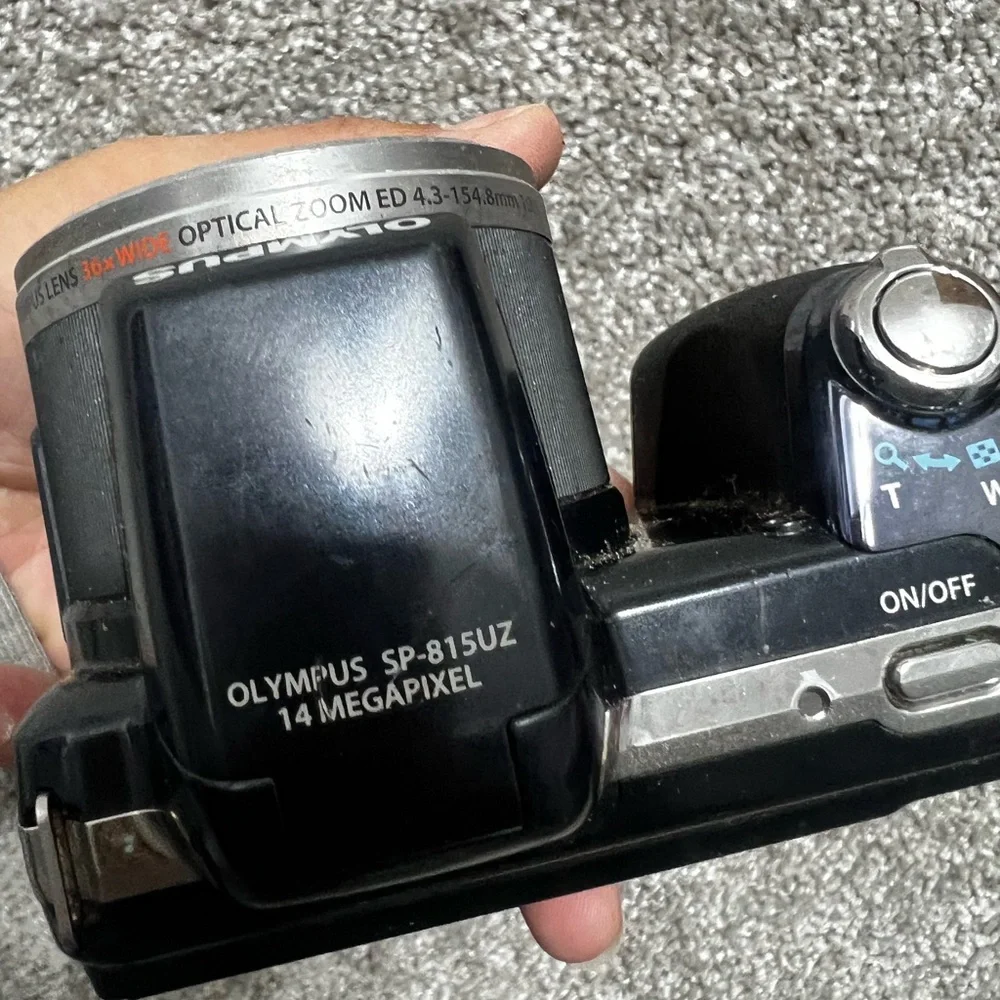 Olympus sp-815UZ 14 Megapixel Dogital Camera Untested